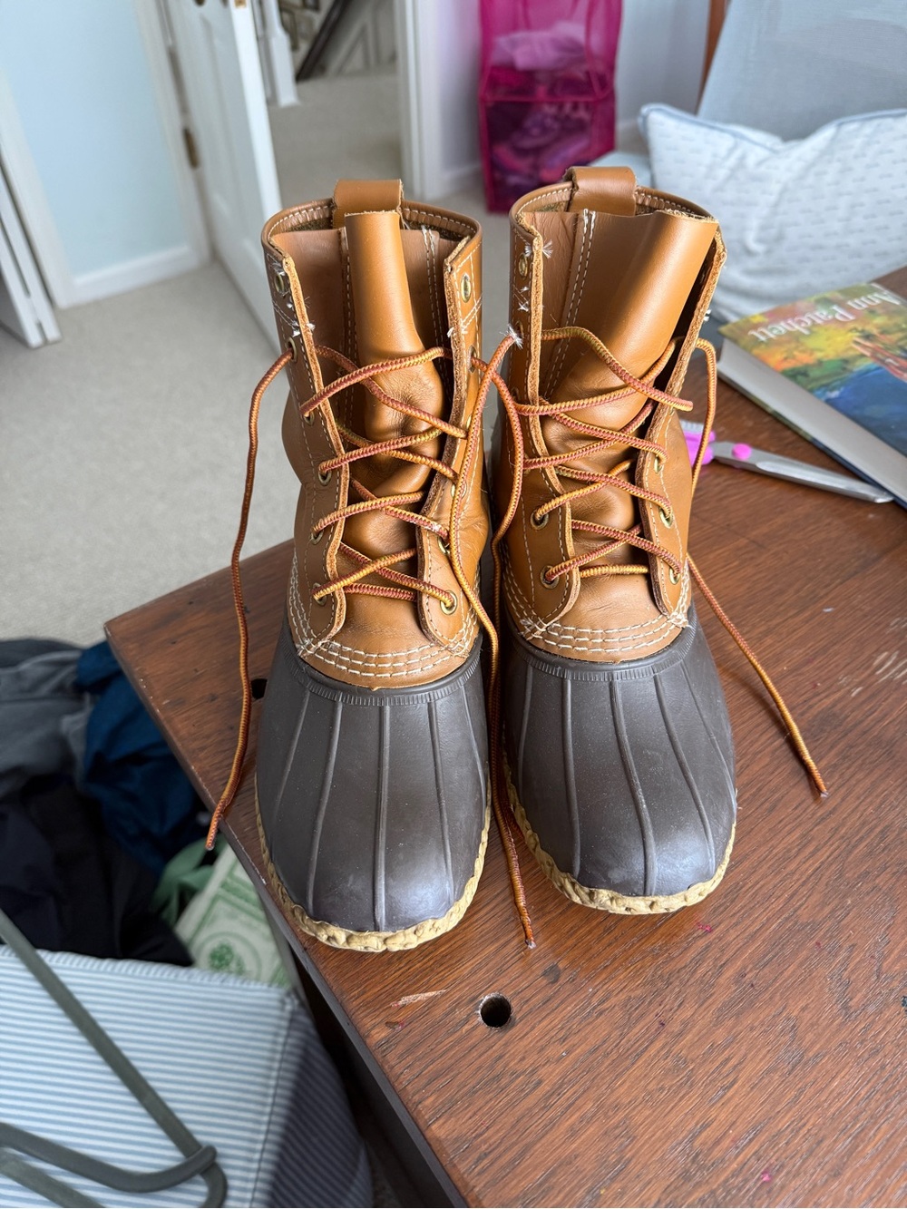 L.L. Bean Boots 8” Brown women’s Size8 regular width